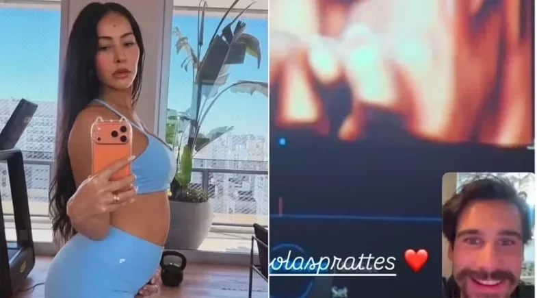 Sabrina Sato exibe rostinho do filho por chamada de vídeo