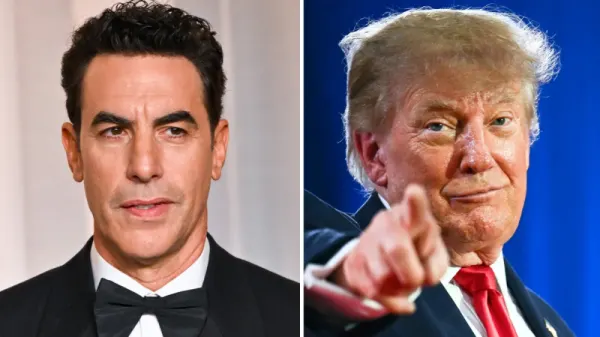Sacha Baron Cohen diz que Trump tem "elementos de brilhantismo"