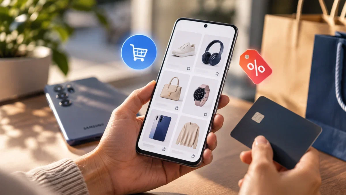 Samsung Browser: Smart shopping encontra cupões antes do checkout