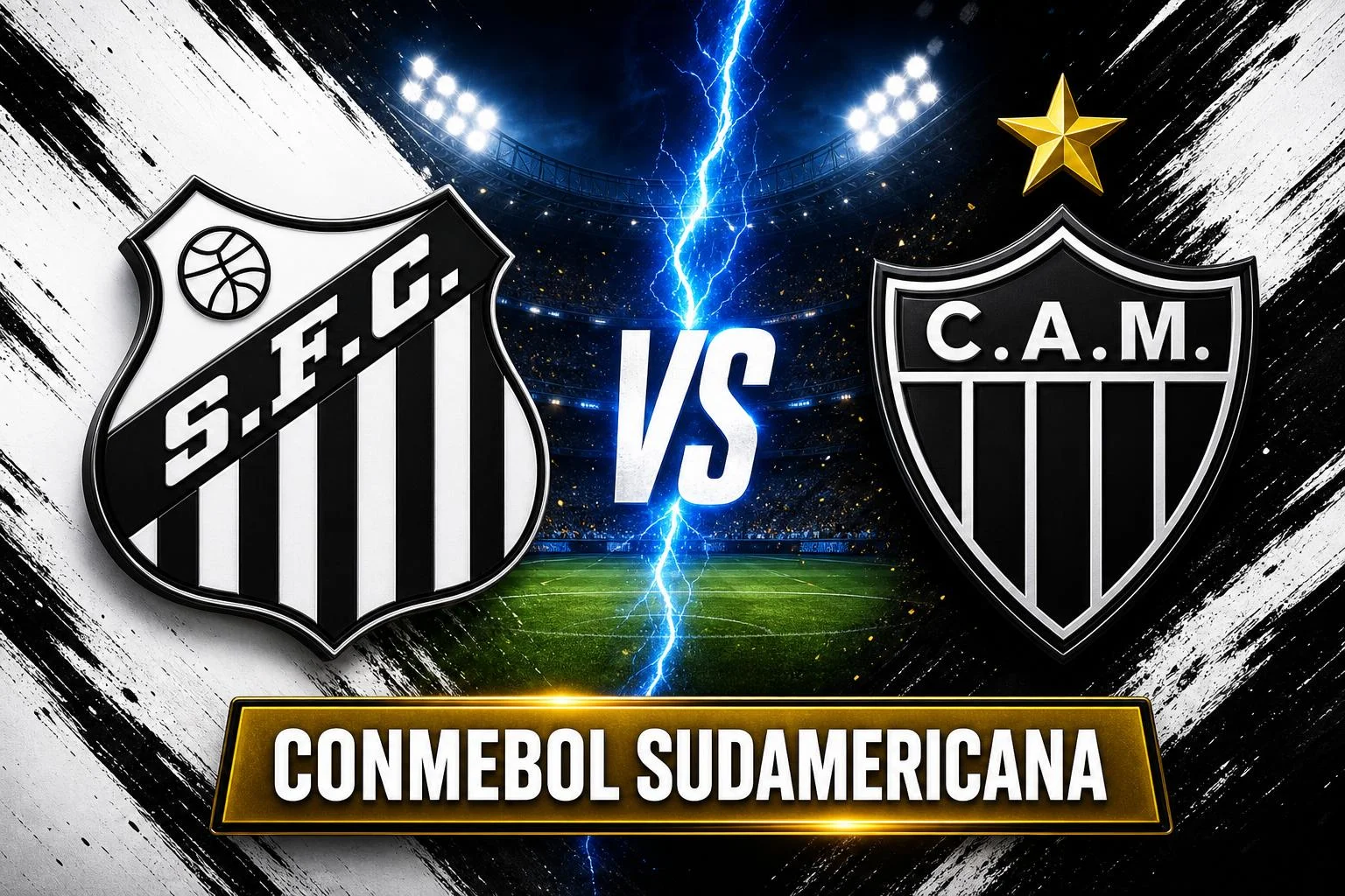 Santos x Atletico-MG ao vivo — CONMEBOL Sudamericana