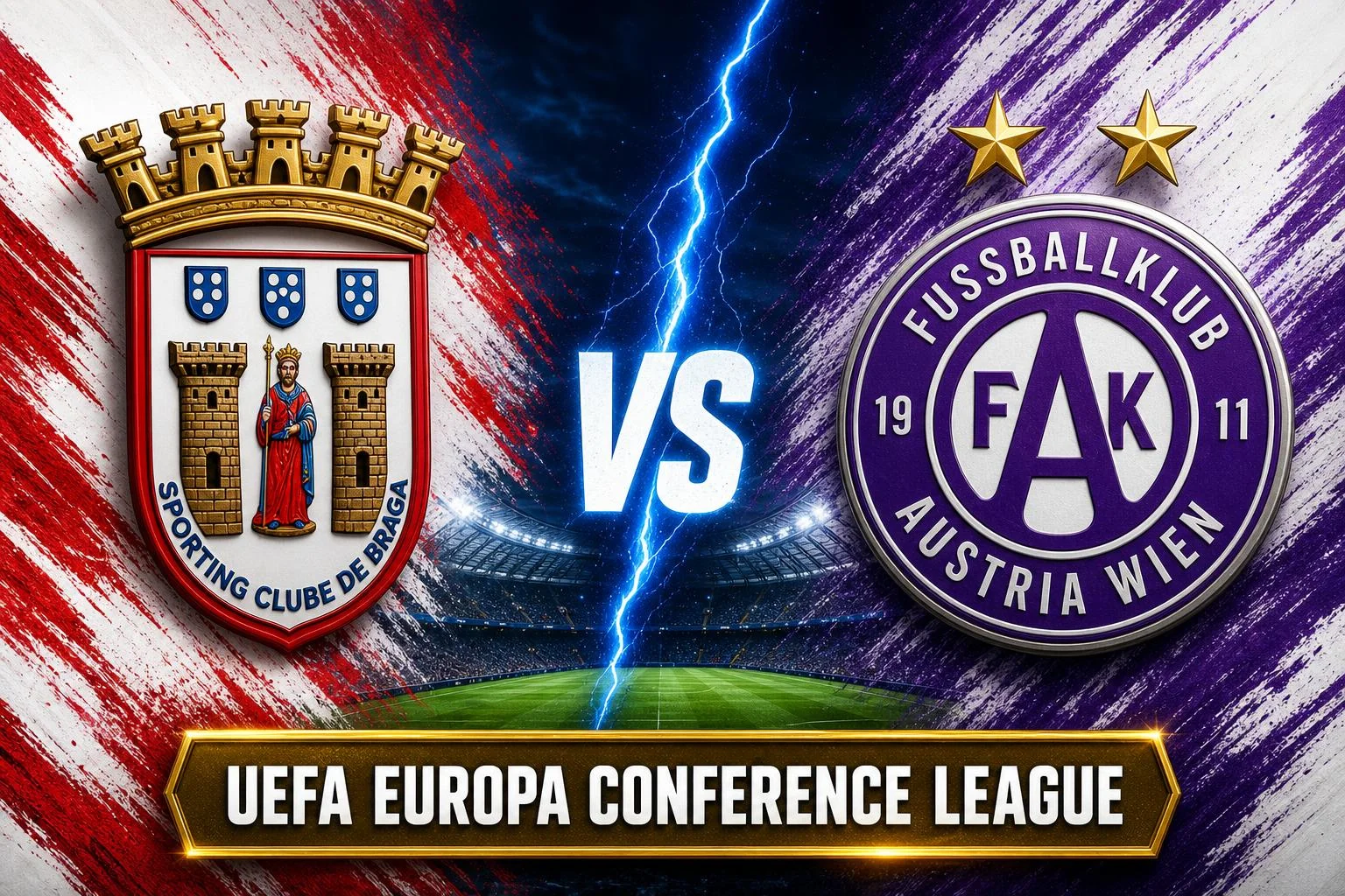 SC Braga x Austria Vienna ao vivo — UEFA Europa Conference League