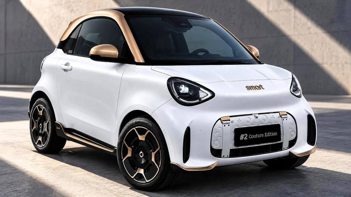 Smart #2: Couture Edition com teto dourado e produção limitada a 999 unidades