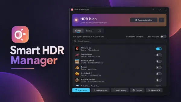 Smart HDR Manager ativa HDR automaticamente em jogos e vídeos