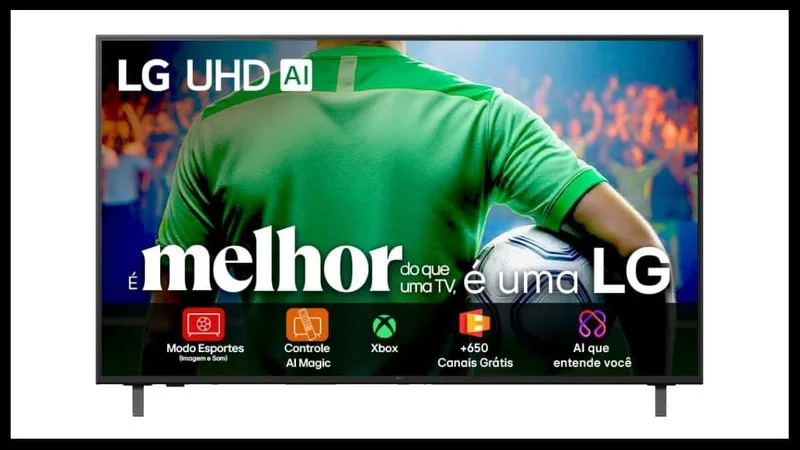 Smart TV LG UHD 4K: desconto de 55% na promoção do Mercado Livre