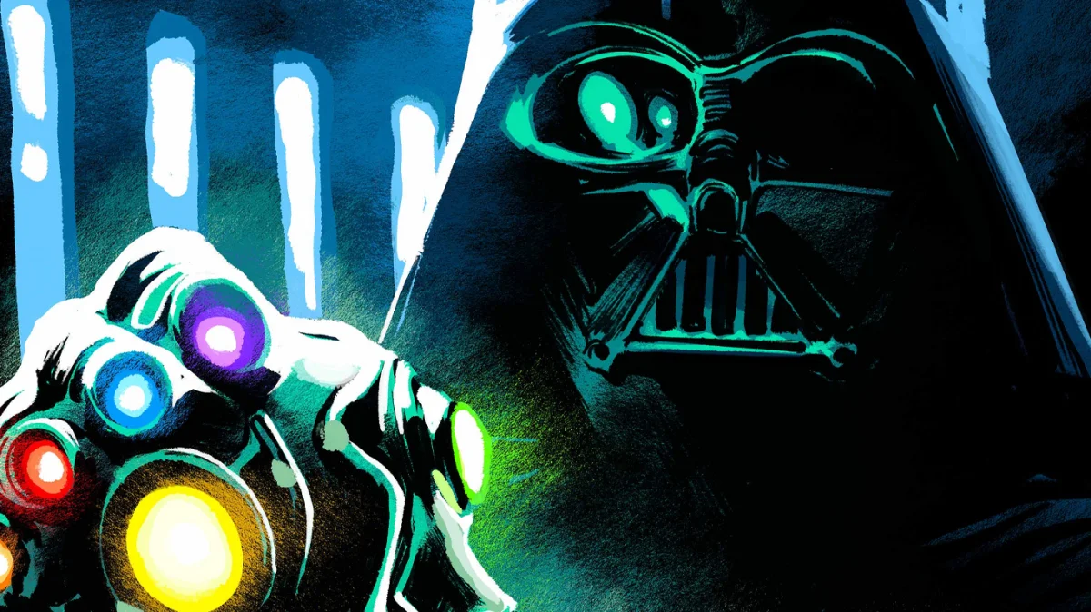 Star Wars/Marvel: Darth Vader com a Manopla do Infinito