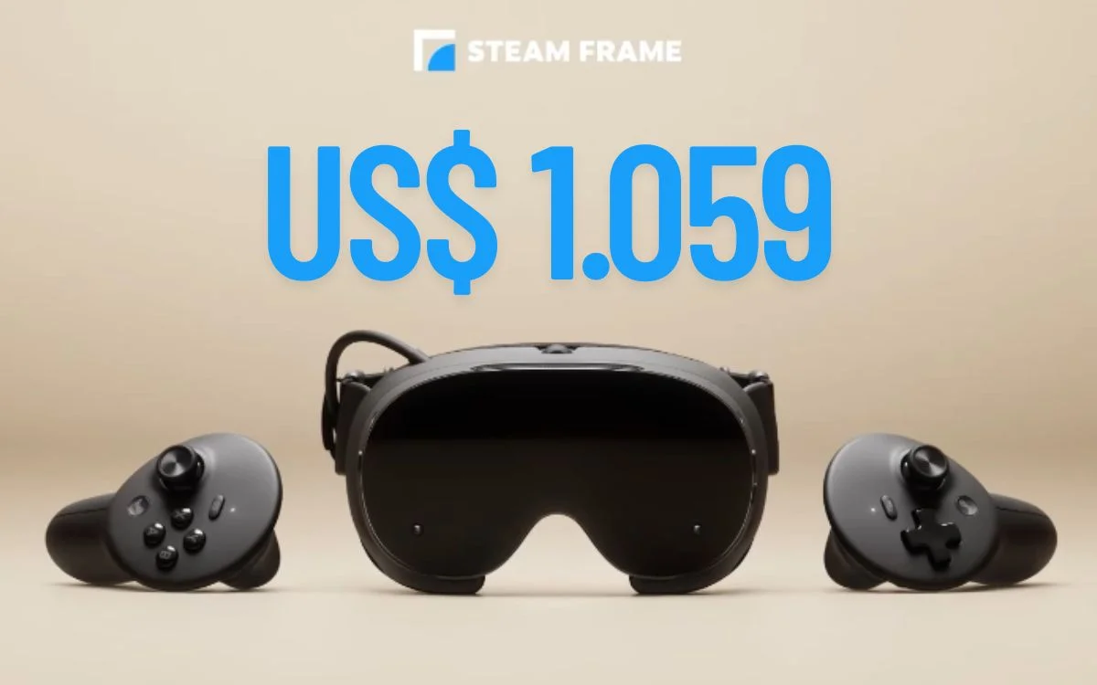Steam Frame: preço inicial de US$ 1.059 chama atenção do mercado VR