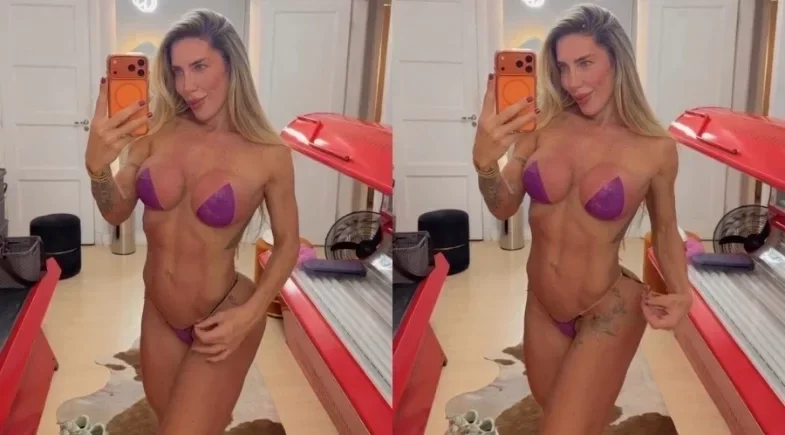 Tati Minerato renova bronzeado e exibe silhueta em vídeo