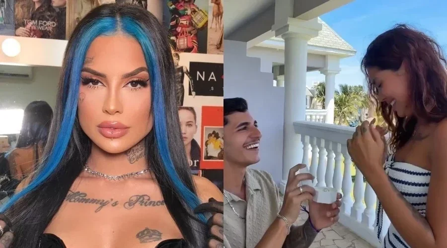 Tati Zaqui anuncia noivado com Mateus Oliveira após um ano de namoro