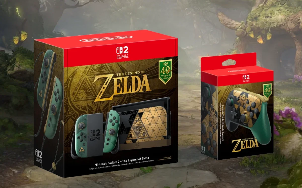 The Legend of Zelda chega em pré-venda com Switch 2 e Pro Controller