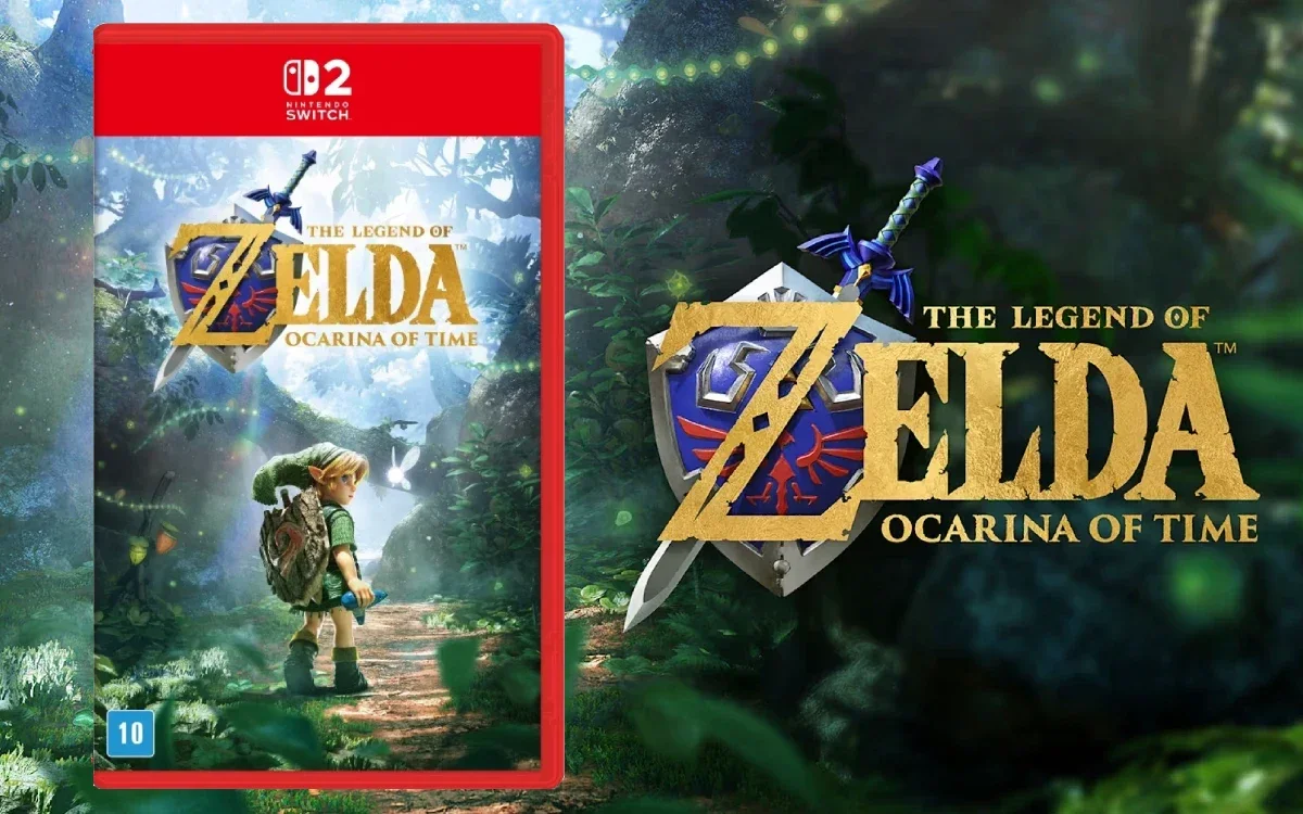 The Legend of Zelda: Ocarina of Time — mídia física em pré‑venda para Switch 2