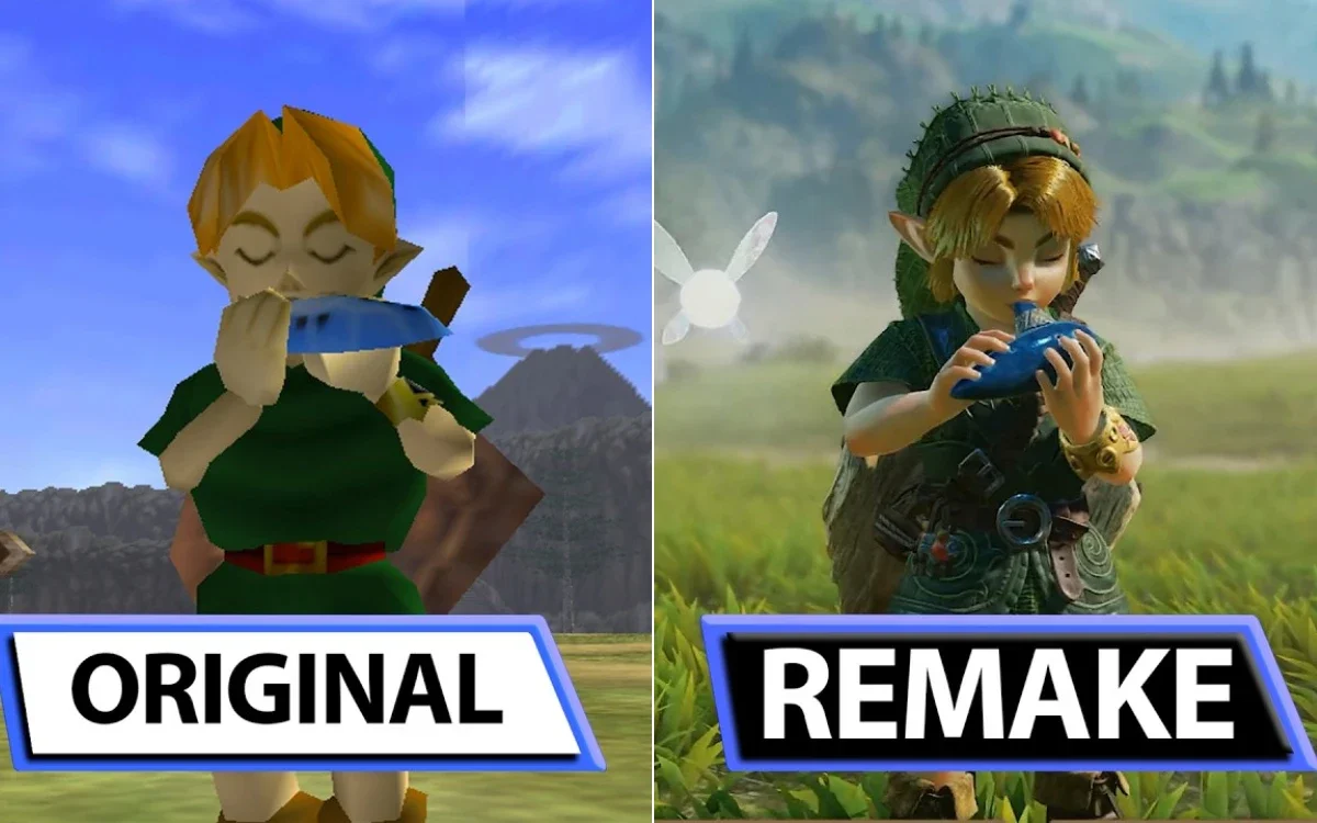 The Legend of Zelda: Ocarina of Time mostra salto gráfico em vídeo