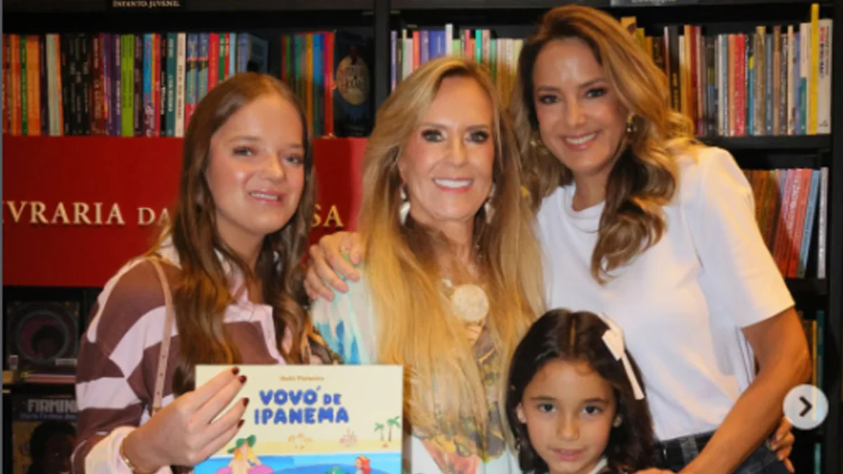 Ticiane Pinheiro prestigia 'Vovó de Ipanema', homenagem às netas