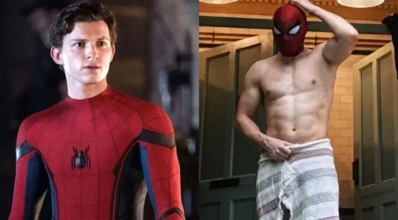 Tom Holland viraliza por cenas sem camisa em Homem-Aranha