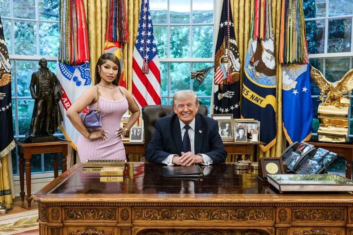 Trump elogia Nicki Minaj como 'gostosa' em almoço na Casa Branca