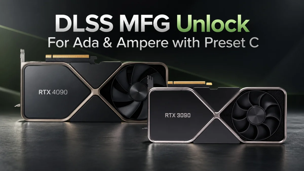 Universal MFG Unlocker libera Preset C do DLSS em RTX 40/30