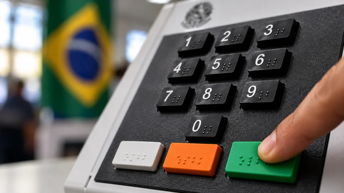 Urna eletrônica: teclado mecânico sinaliza falhas com duplo contato