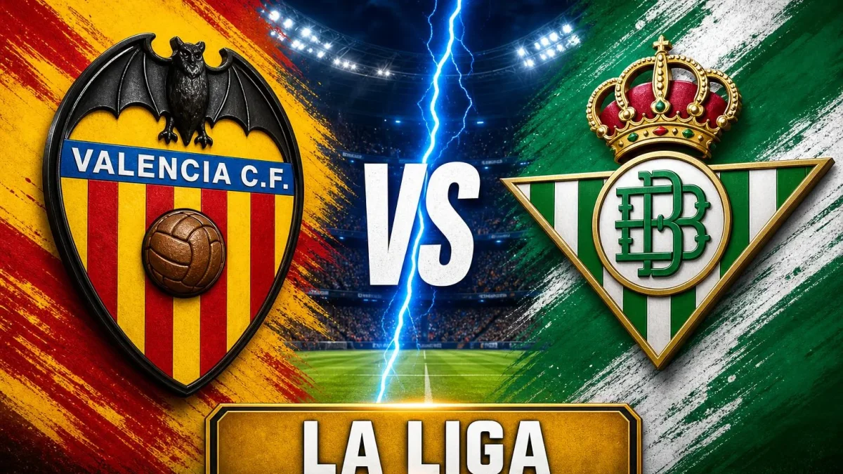 Imagem ilustrativa sobre Valencia x Betis: Horário, transmissão e escalações esperadas na La Liga