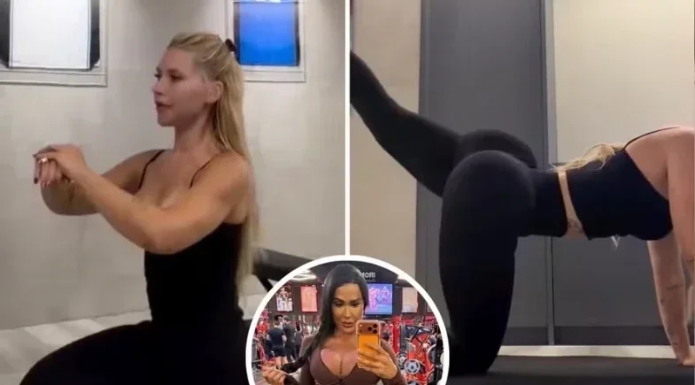 Virginia Fonseca encara treino de glúteos da IA de Gracyanne