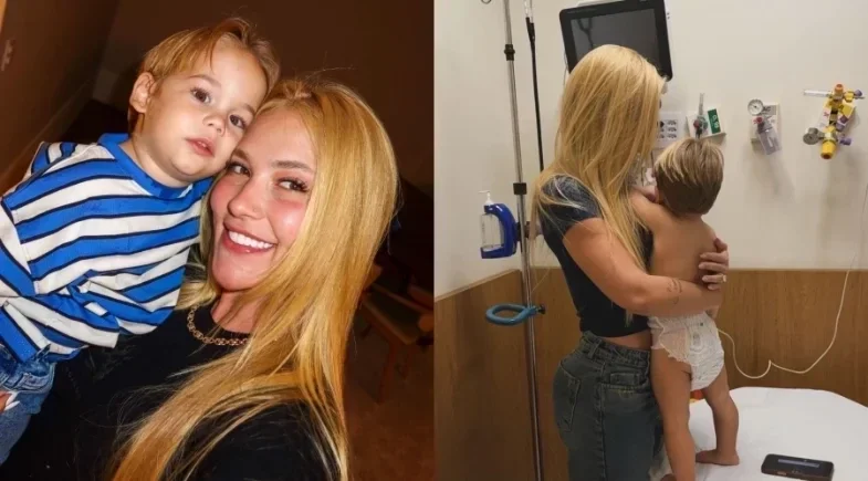 Virginia Fonseca: filho de 2 anos é levado ao hospital após queda