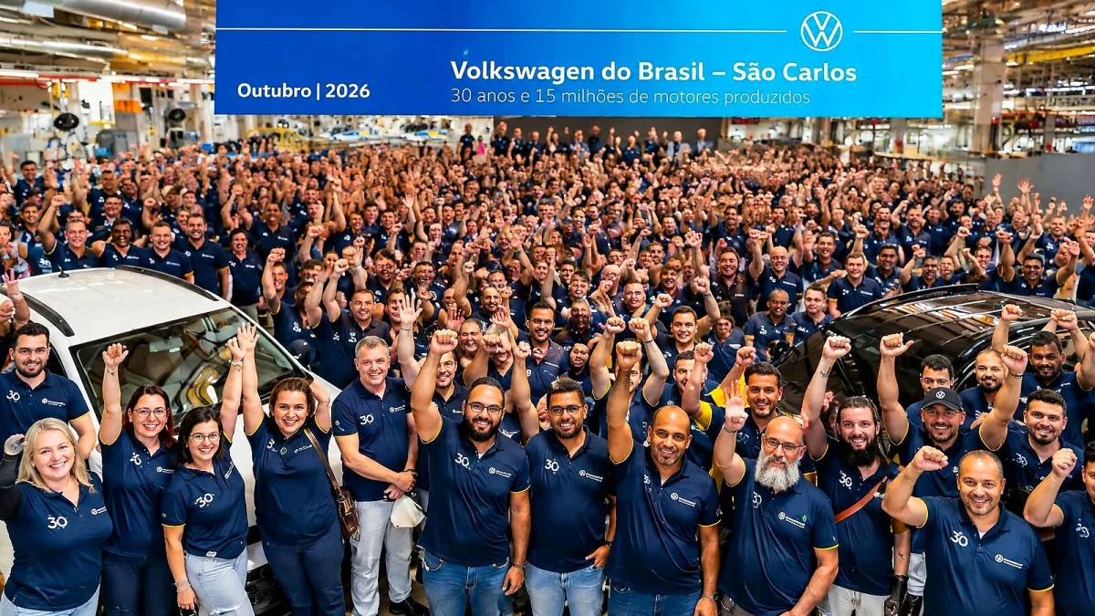 Volkswagen em São Carlos alcança 15 milhões de motores
