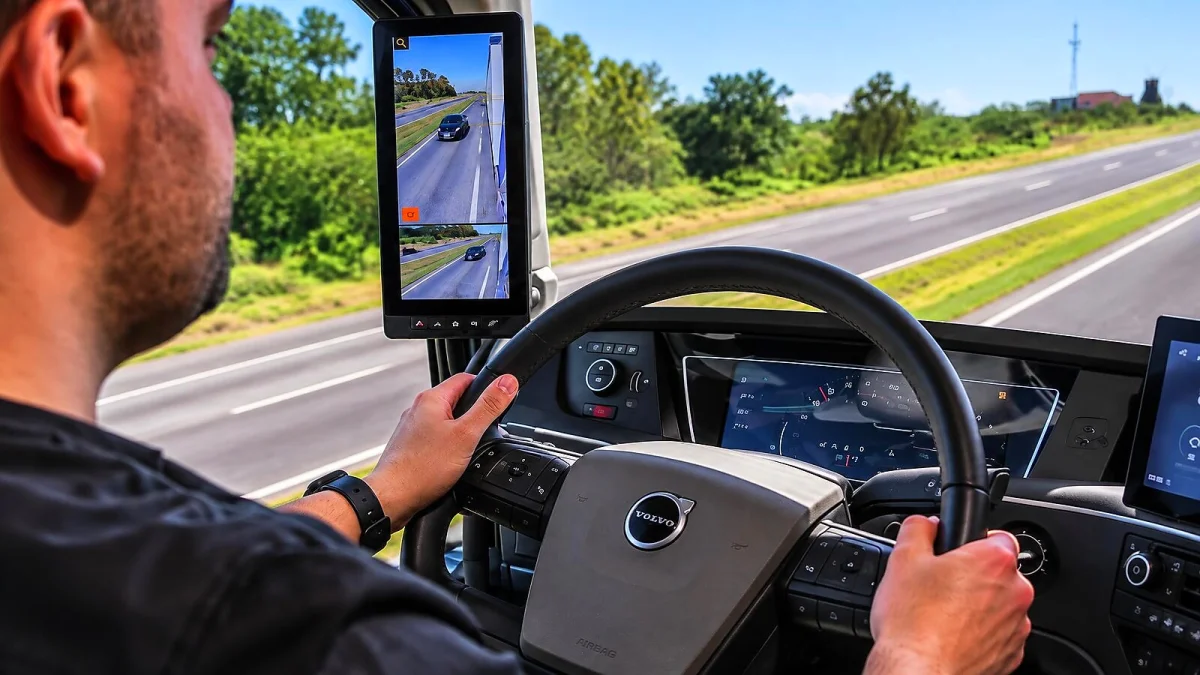 Volvo: Parada Controlada para caminhão na faixa de rodagem
