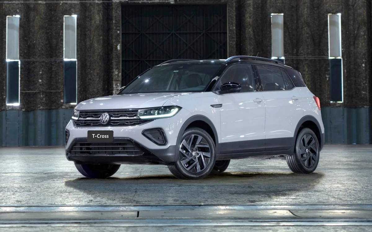 VW T‑CROSS lidera ranking de SUVs com 5.599 unidades, apesar da queda