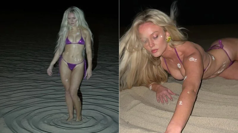 Zara Larsson: ensaio de biquíni brasileiro faz fãs chamarem 'sereia'