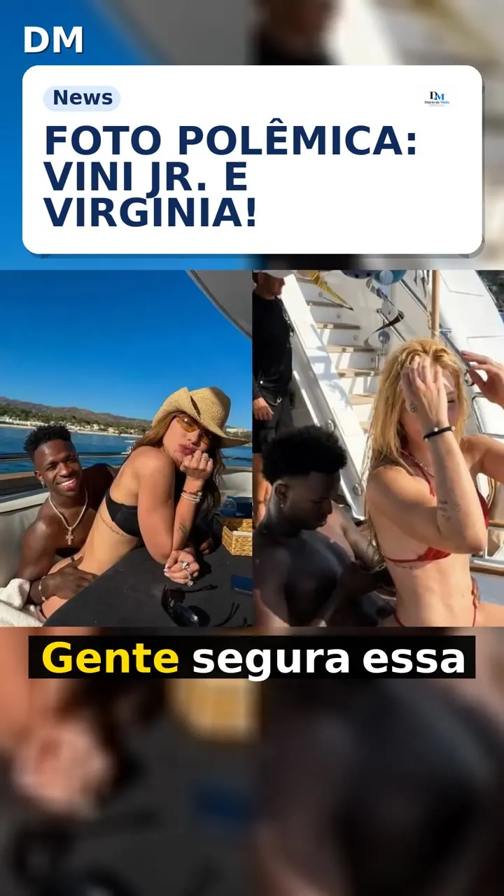 Postura de Vini Jr. em foto com Virginia causa revolta