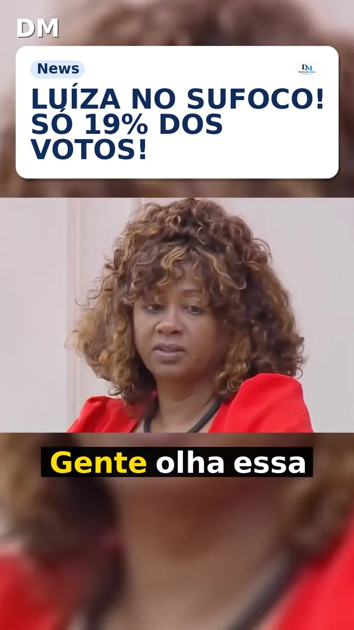Enquete aponta eliminação de Luiza com só 19,38% dos votos