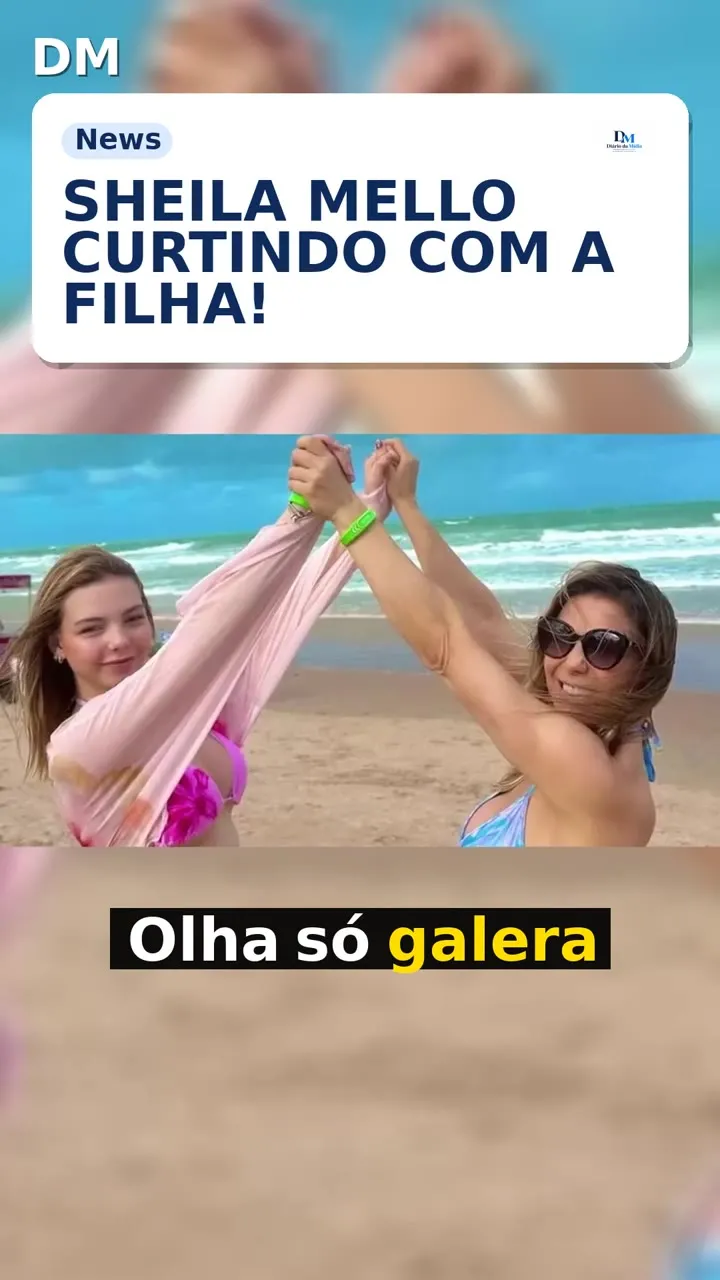 Sheila Mello mostra momentos com a filha em Porto de Galinhas