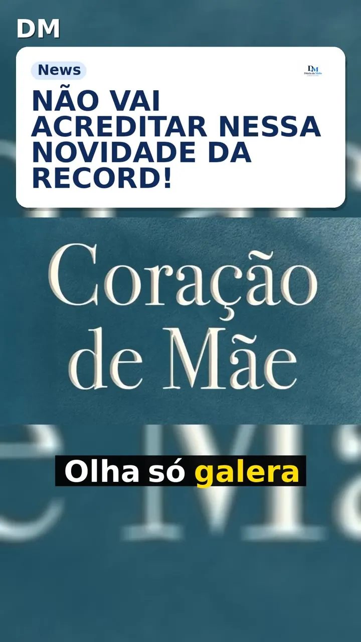 Coração de Mãe disponível ao vivo grátis pelo RecordPlus