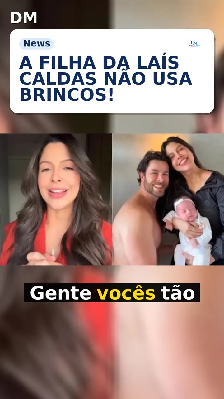 Laís Caldas: filha Alice nasceu com lóbulo bífido