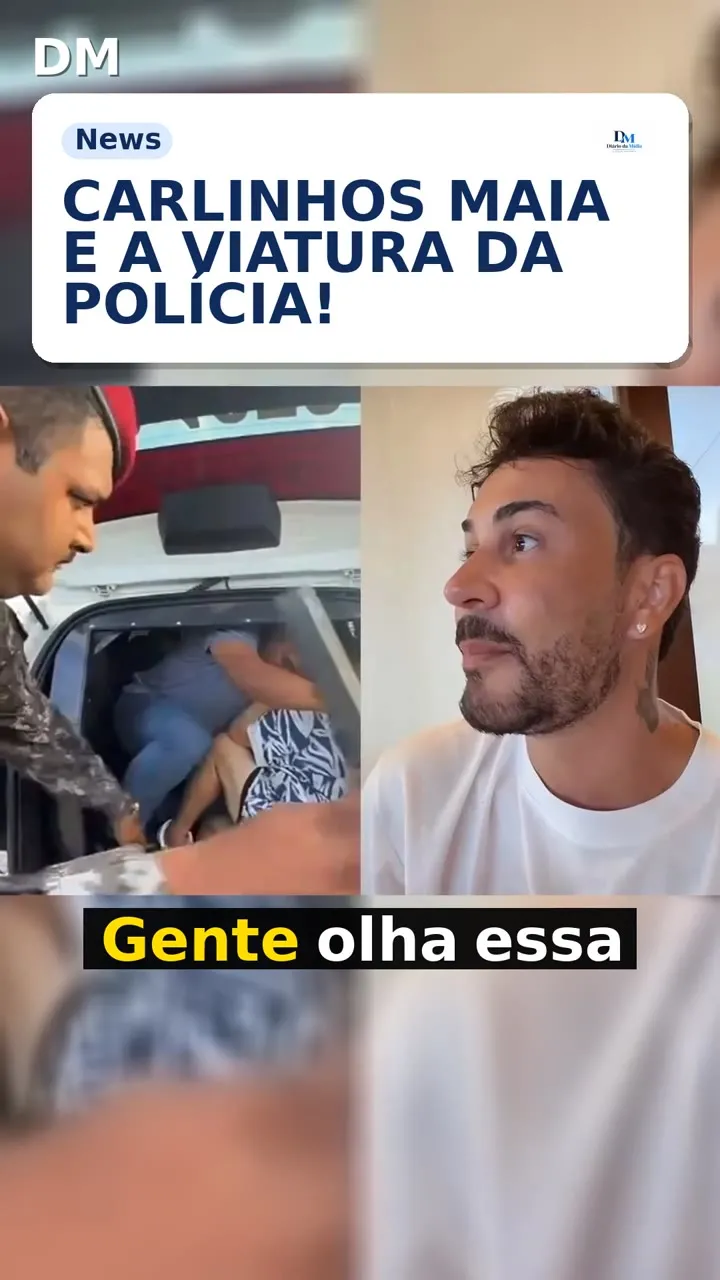 Carlinhos Maia admite "burrice" por usar viatura da PM-AL