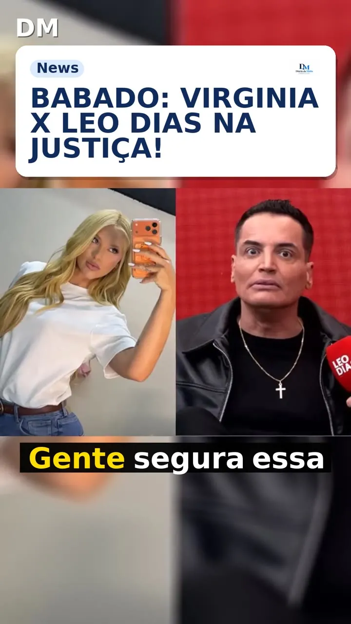 Virginia Fonseca processará Leo Dias por comentário sobre "foco em rola"