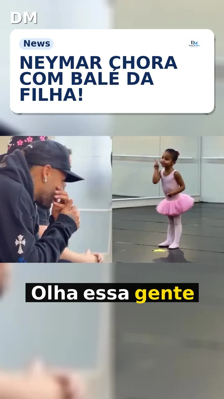 Neymar se emociona com apresentação de balé da filha Mavie