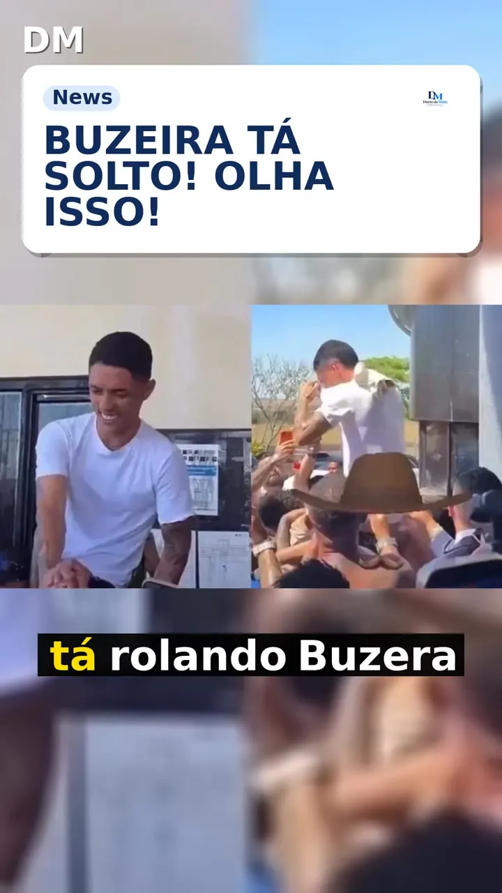 Buzeira volta à rua e é recebido por multidão com aplausos e champanhe