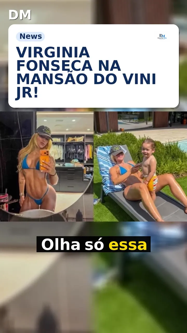 Virginia Fonseca exibe boa forma na mansão de Vini Jr.