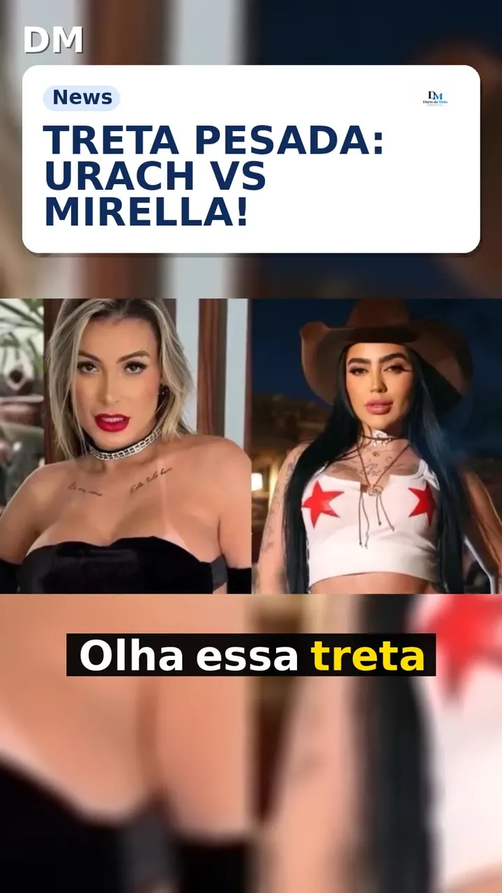 Andressa Urach joga bebida e agride MC Mirella