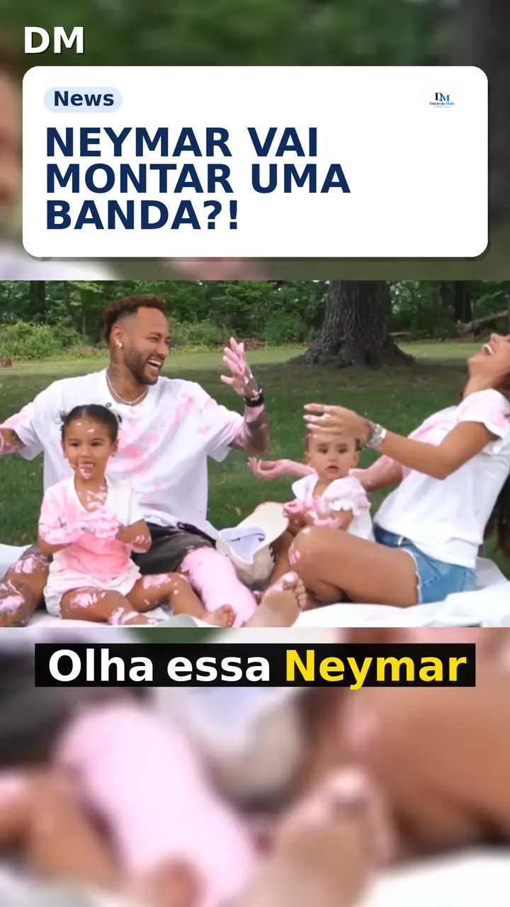 Neymar anuncia 4ª filha e promete montar uma banda
