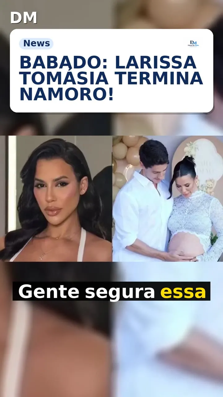 Larissa Tomásia termina com Luciano Taborda e prioriza o bebê