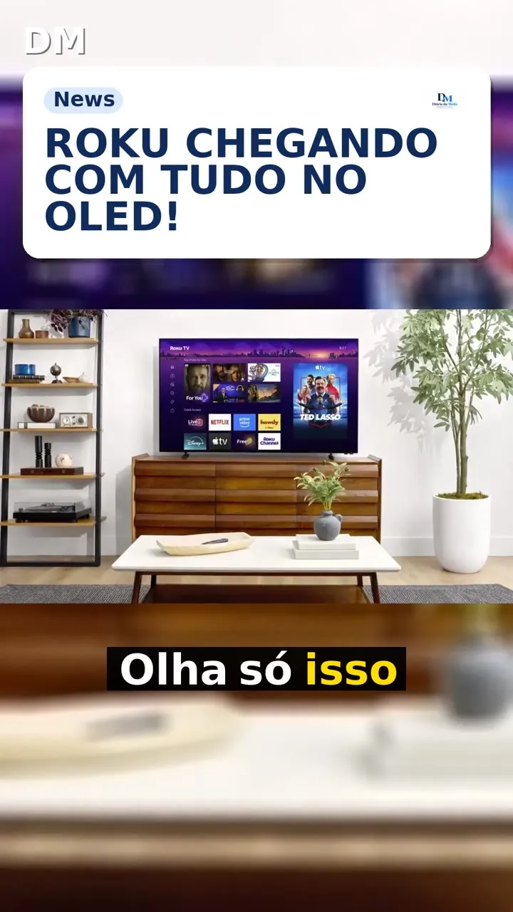 Roku lança TVs OLED: Pro 55 por US$999 e LX com brilho dobrado