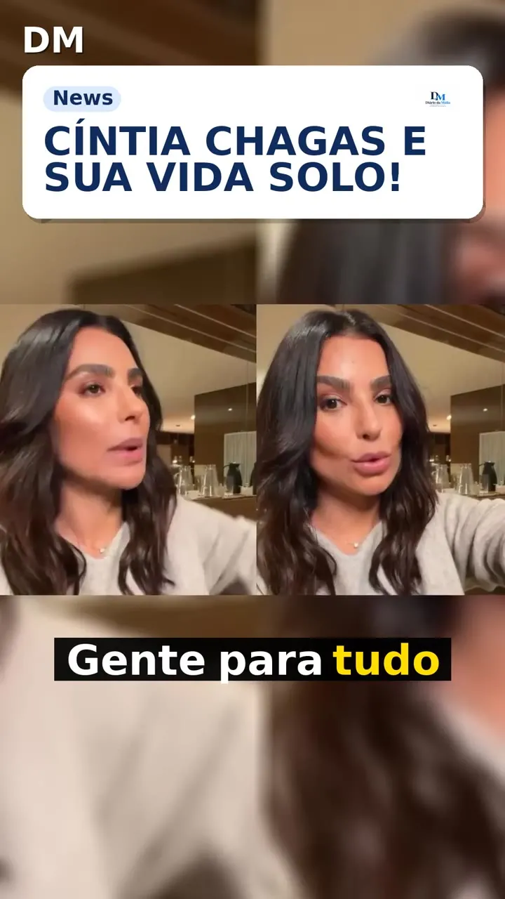 Cíntia Chagas: não tenho "vocação" para ter homem morando comigo