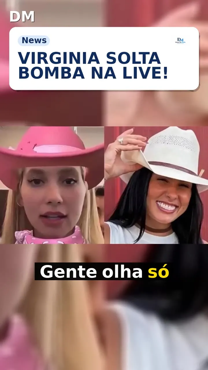 Virginia Fonseca testa filtro com chapéu rosa e cita Ana Castela