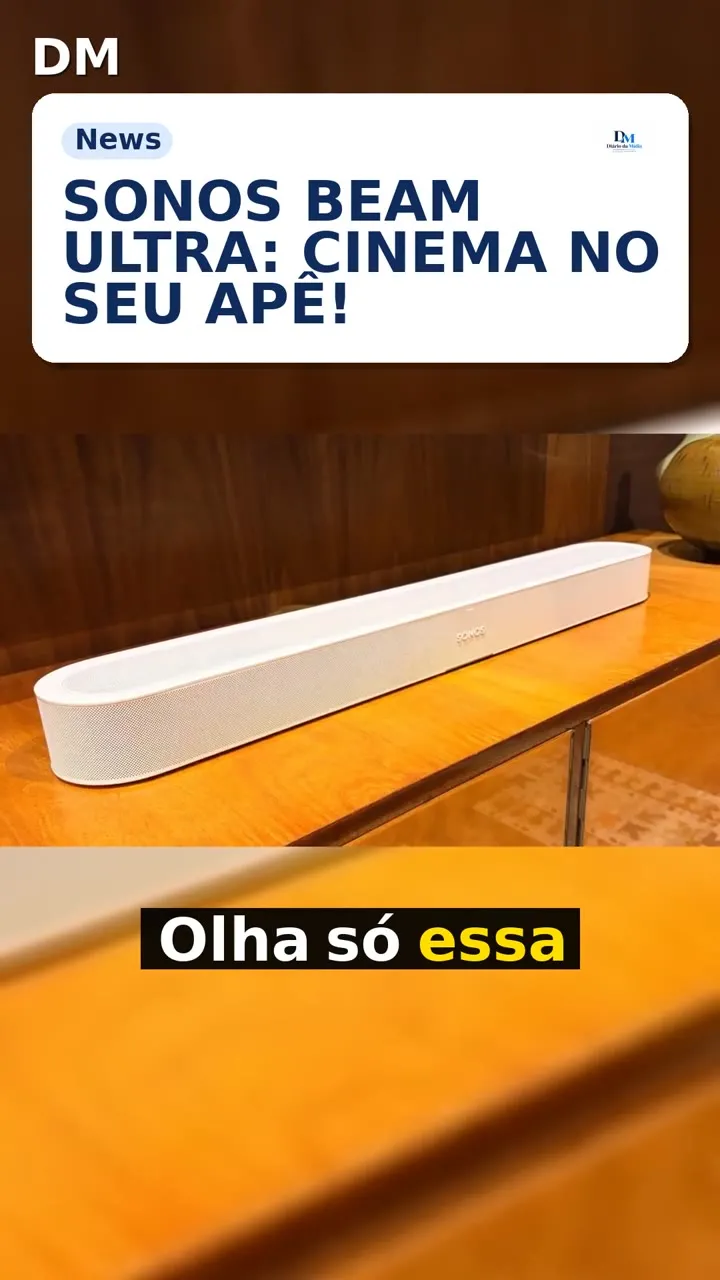 Sonos Beam Ultra: soundbar com 7.1.2 e nove drivers