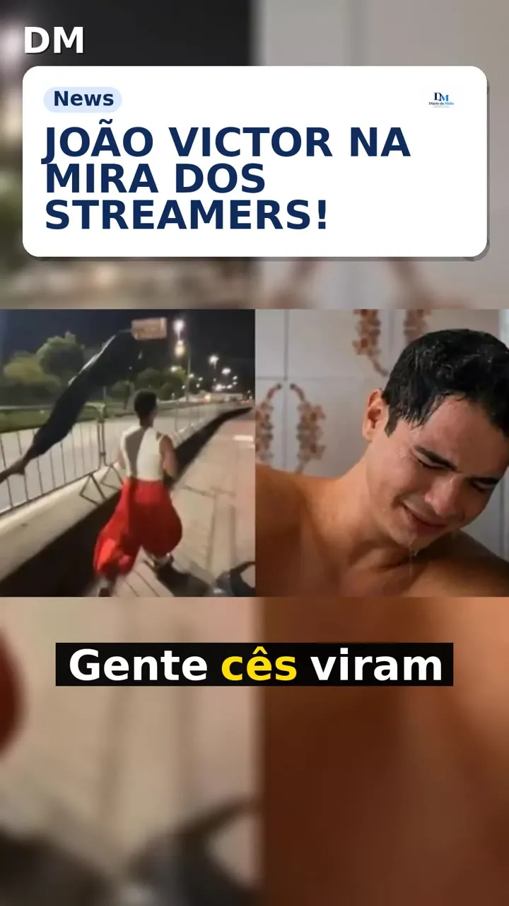João Victor Gonçalves vira alvo de streamers por look e jeito de andar