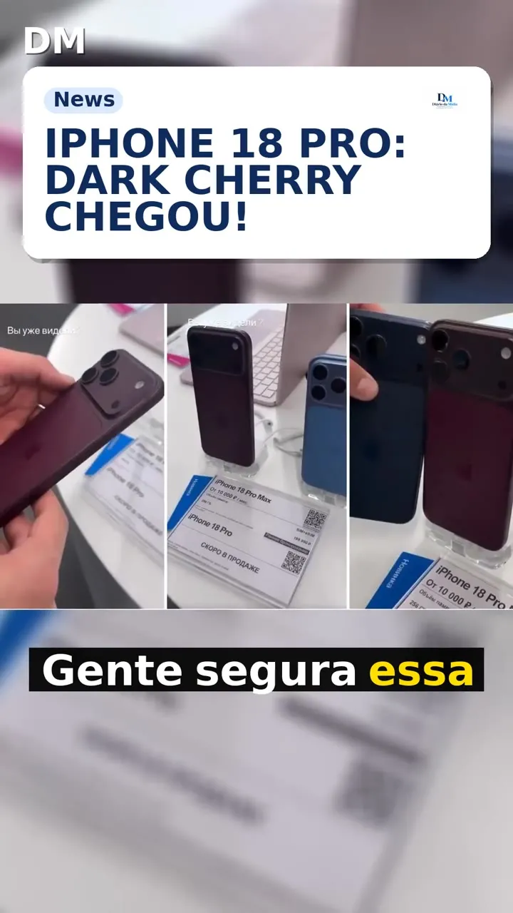 iPhone 18 Pro: Dark Cherry surge como cor de destaque