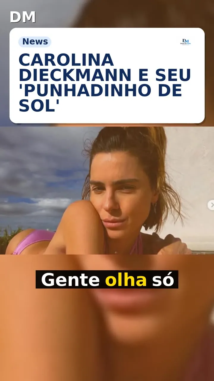 Carolina Dieckmann posta 'punhadinho de sol' e encanta