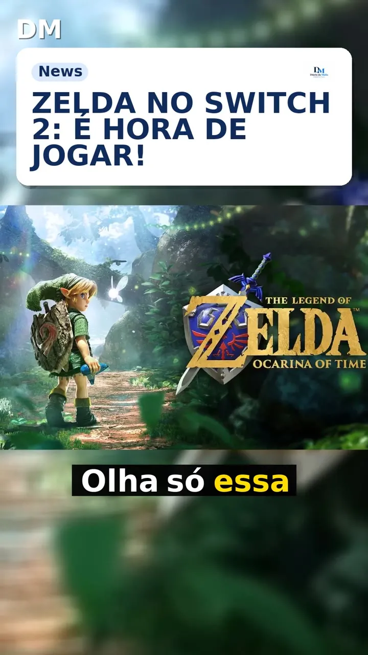 The Legend of Zelda: Ocarina of Time pré-venda no Switch 2 por R$329,90