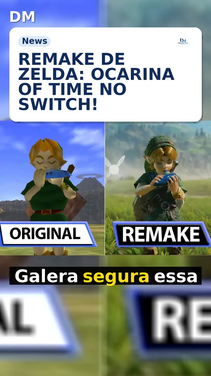 The Legend of Zelda: Ocarina of Time mostra salto gráfico em vídeo