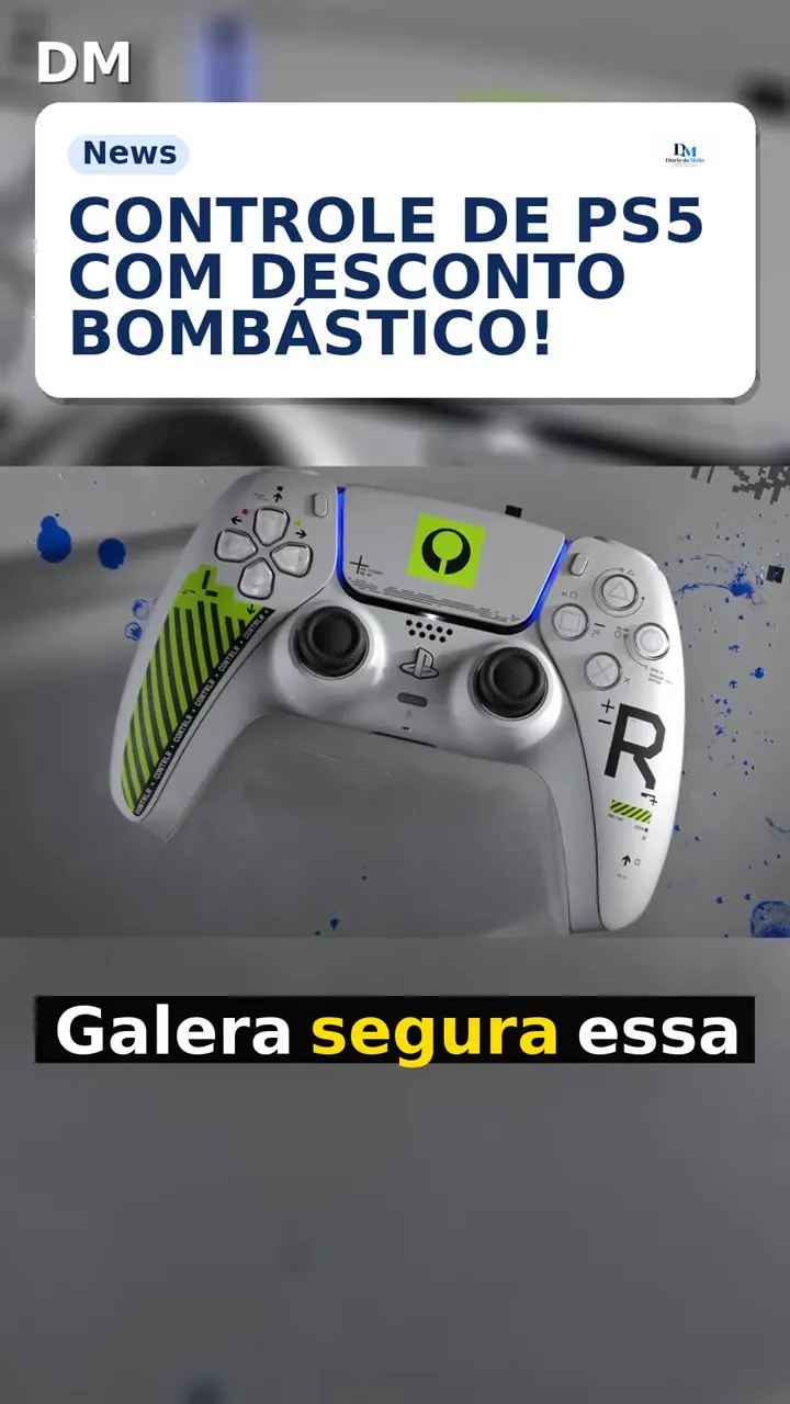DualSense Edição Marathon: controle por R$ 335,01 com desconto no Magalu